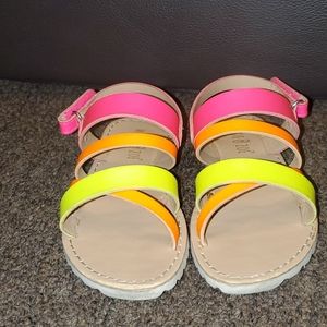 Neon sandals